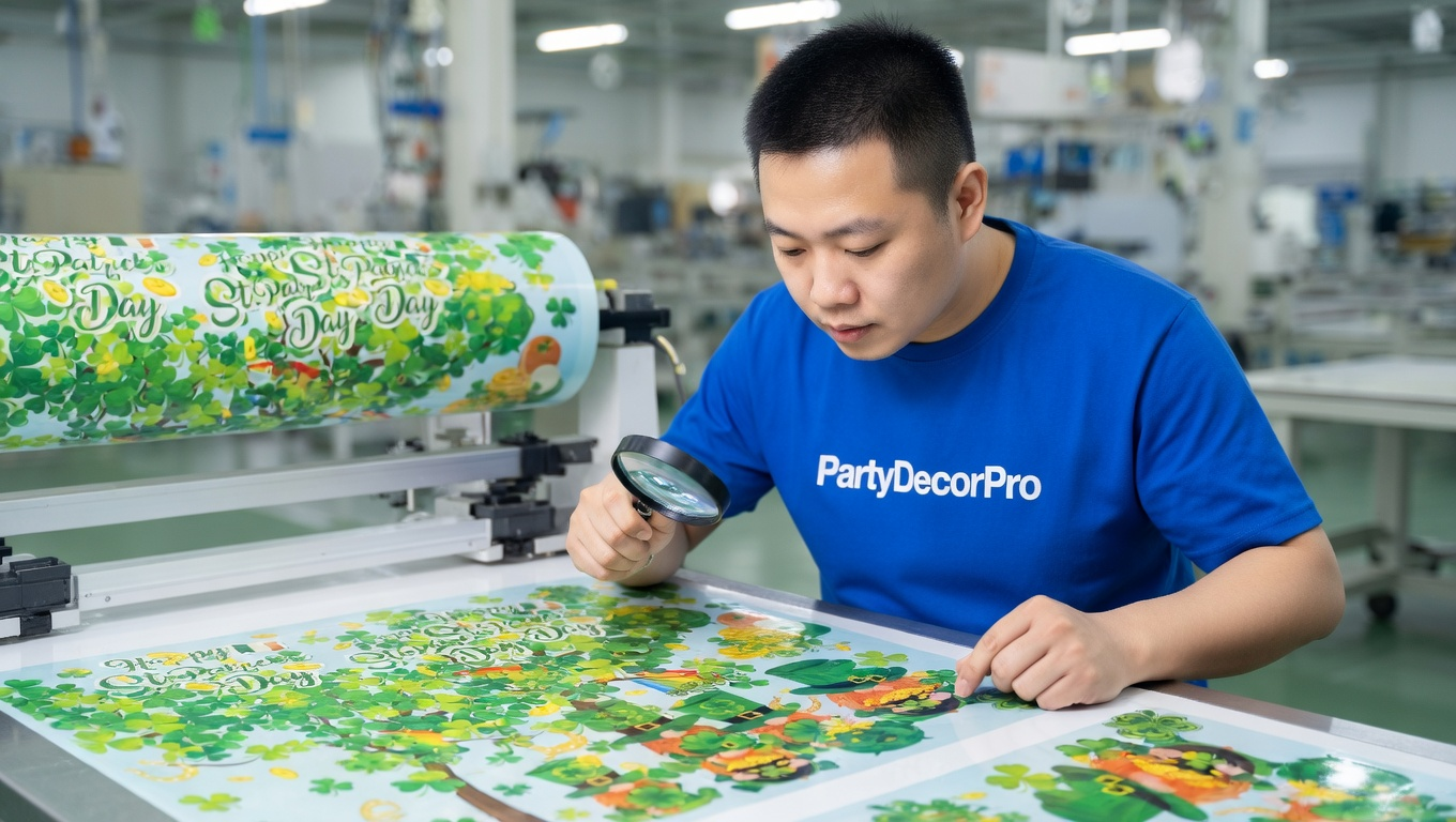 window clings st patrick s day Manufacturing Process 