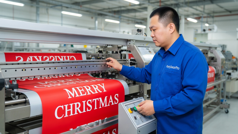 xmas banner Manufacturing Process 