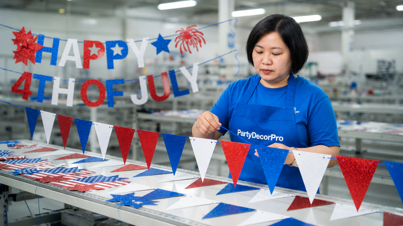 4th of july banner Manufacturing Process 