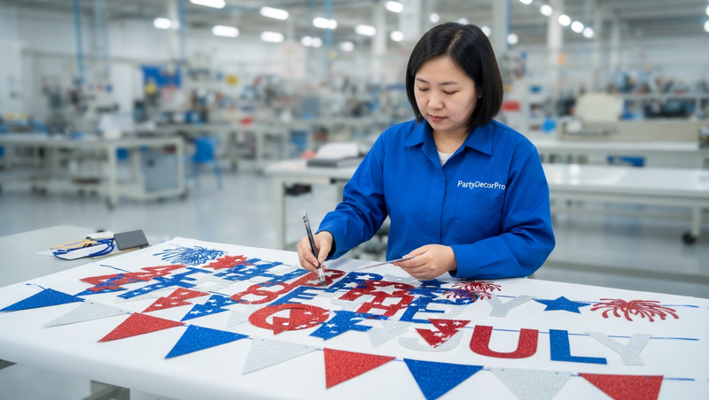 4th of july banner Manufacturing Process 