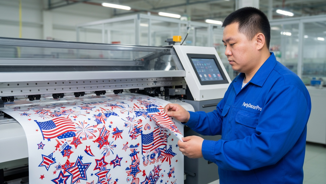 4th of july window clings Manufacturing Process