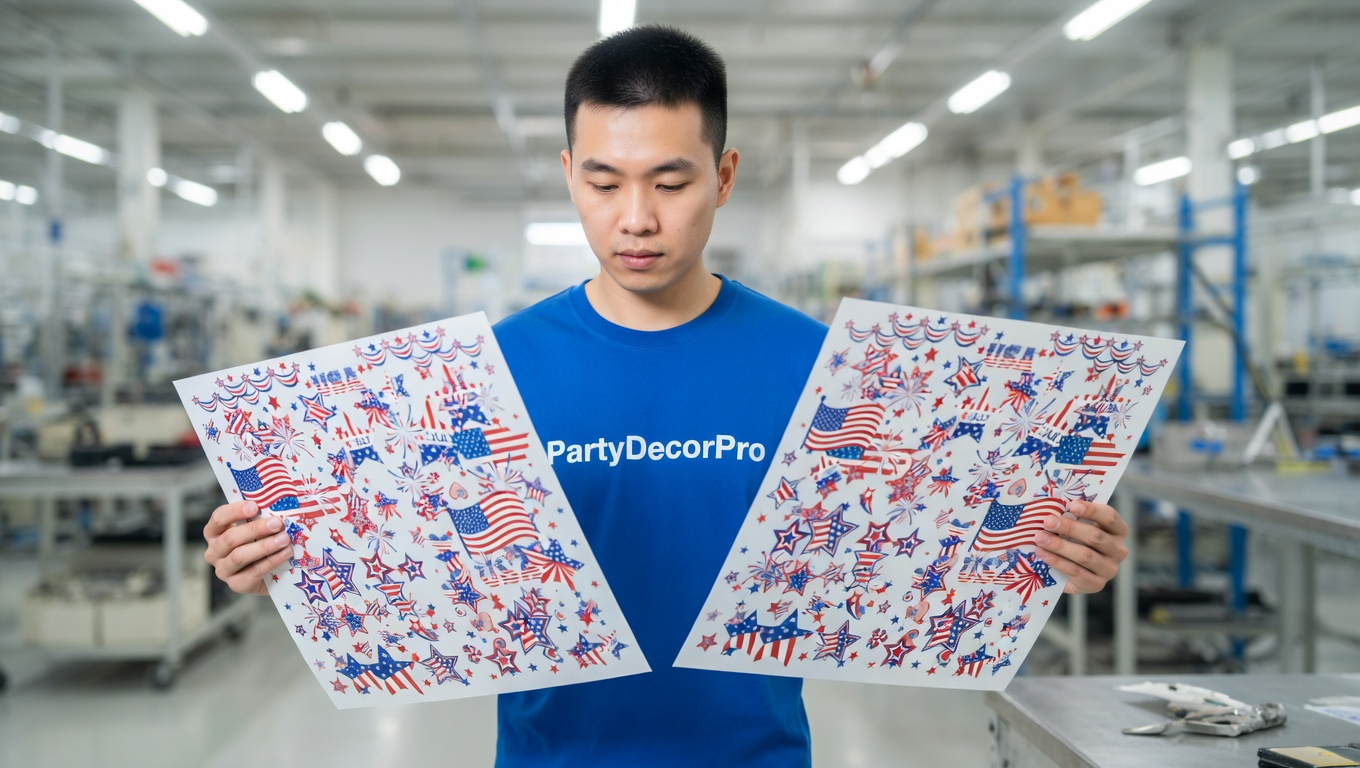 4th of july window clings Manufacturing Process
