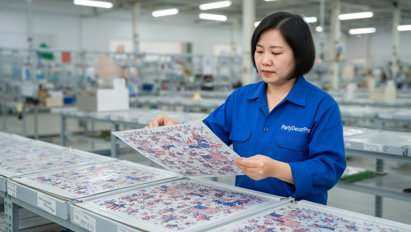 4th of july window clings Manufacturing Process