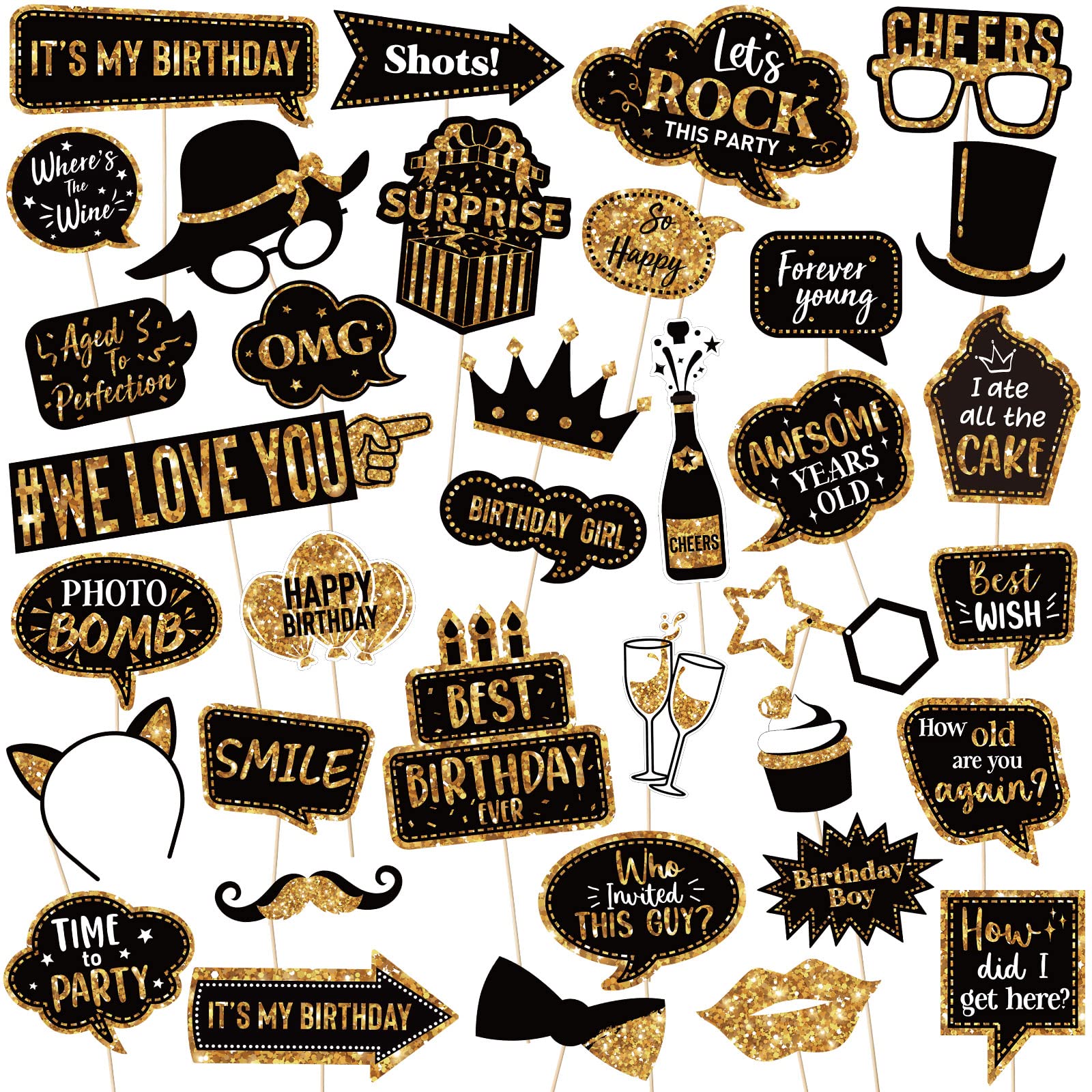 Birthday Photo Props
