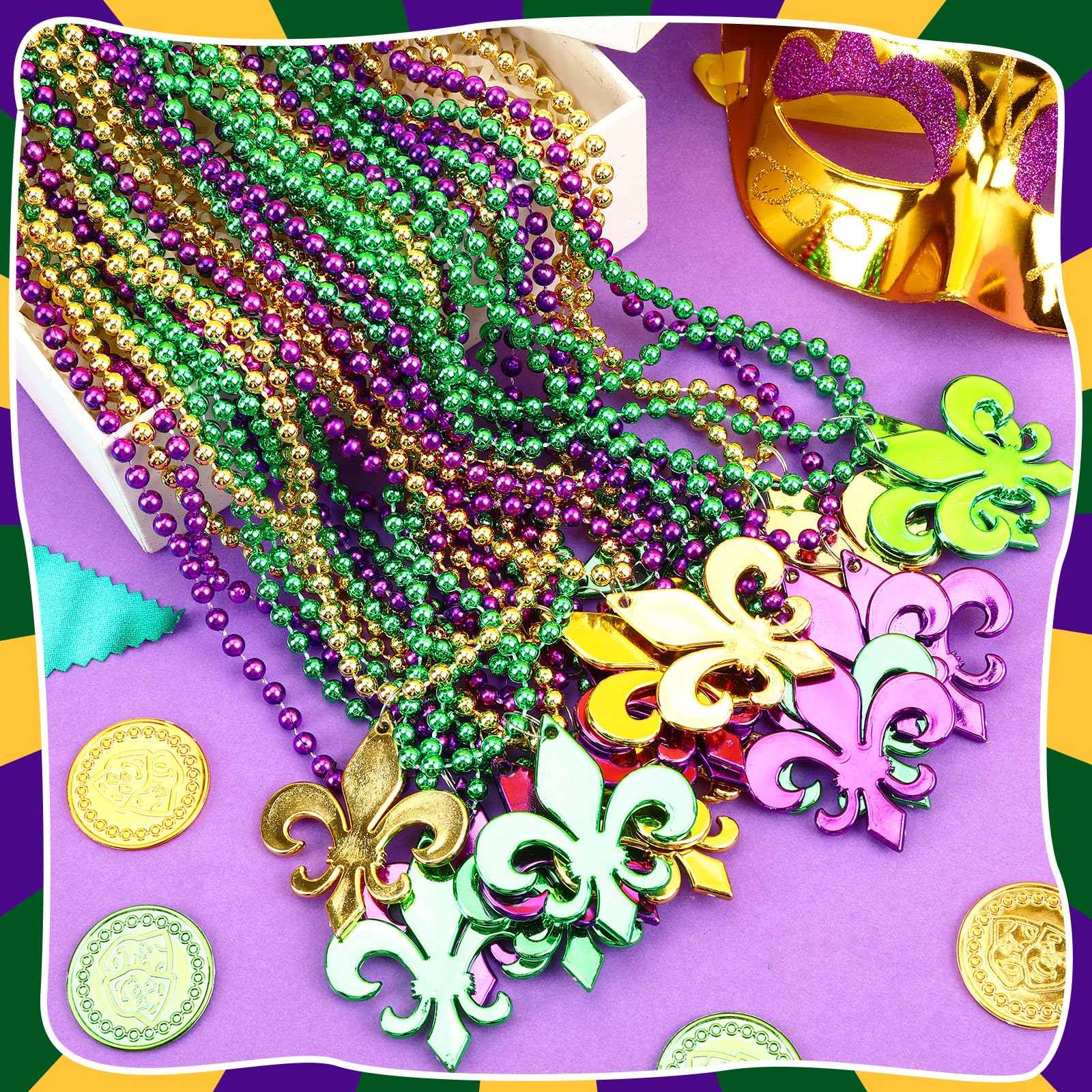Bulk Mardi Gras Beads