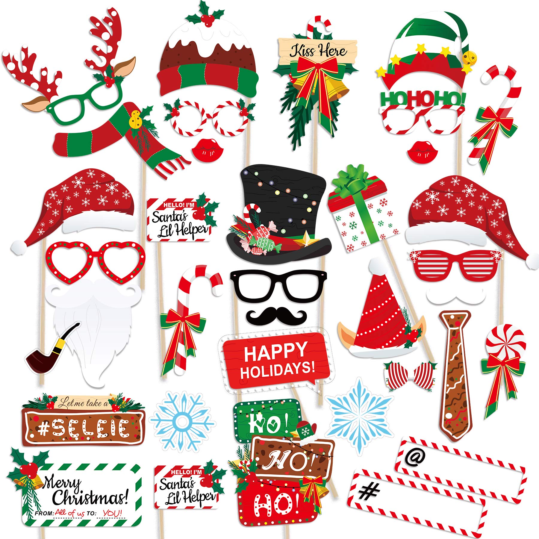 Christmas Photo Booth Props