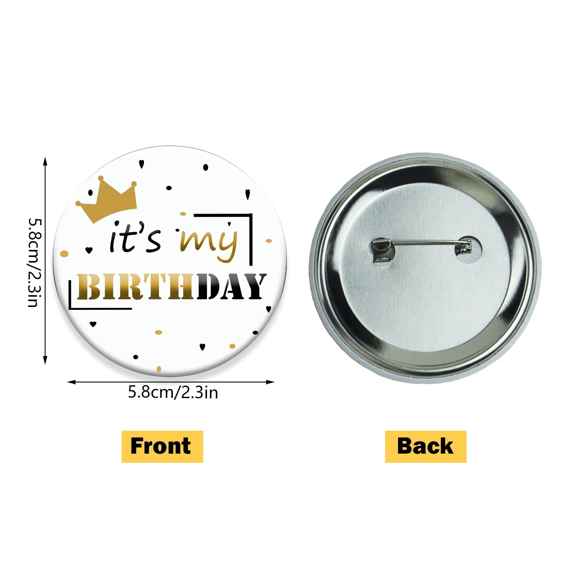 Custom Birthday Buttons