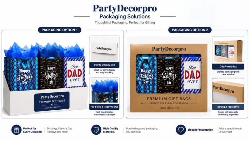 Custom gift bag packaging solutions featuring display box and window gift box packaging with retail-ready presentation and customizable branding options