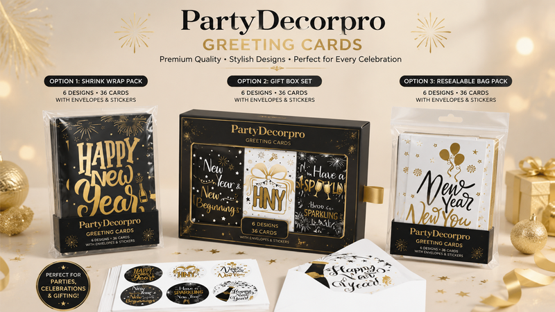 Custom greeting card packaging options with shrink wrap packs gift boxes and resealable bags