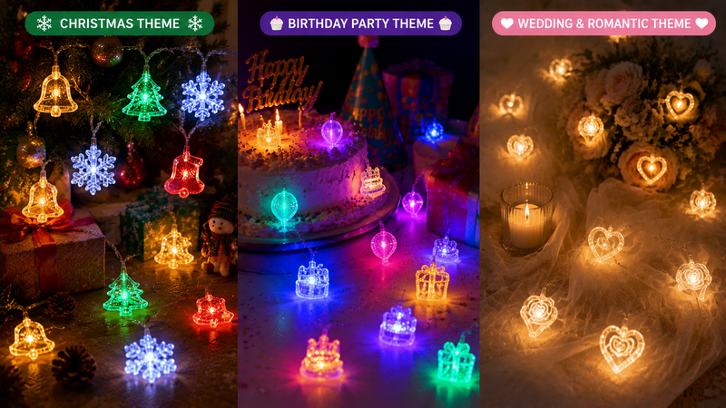 Easter bunny and carrot LED string lights decorative party lighting for seasonal home and event decor