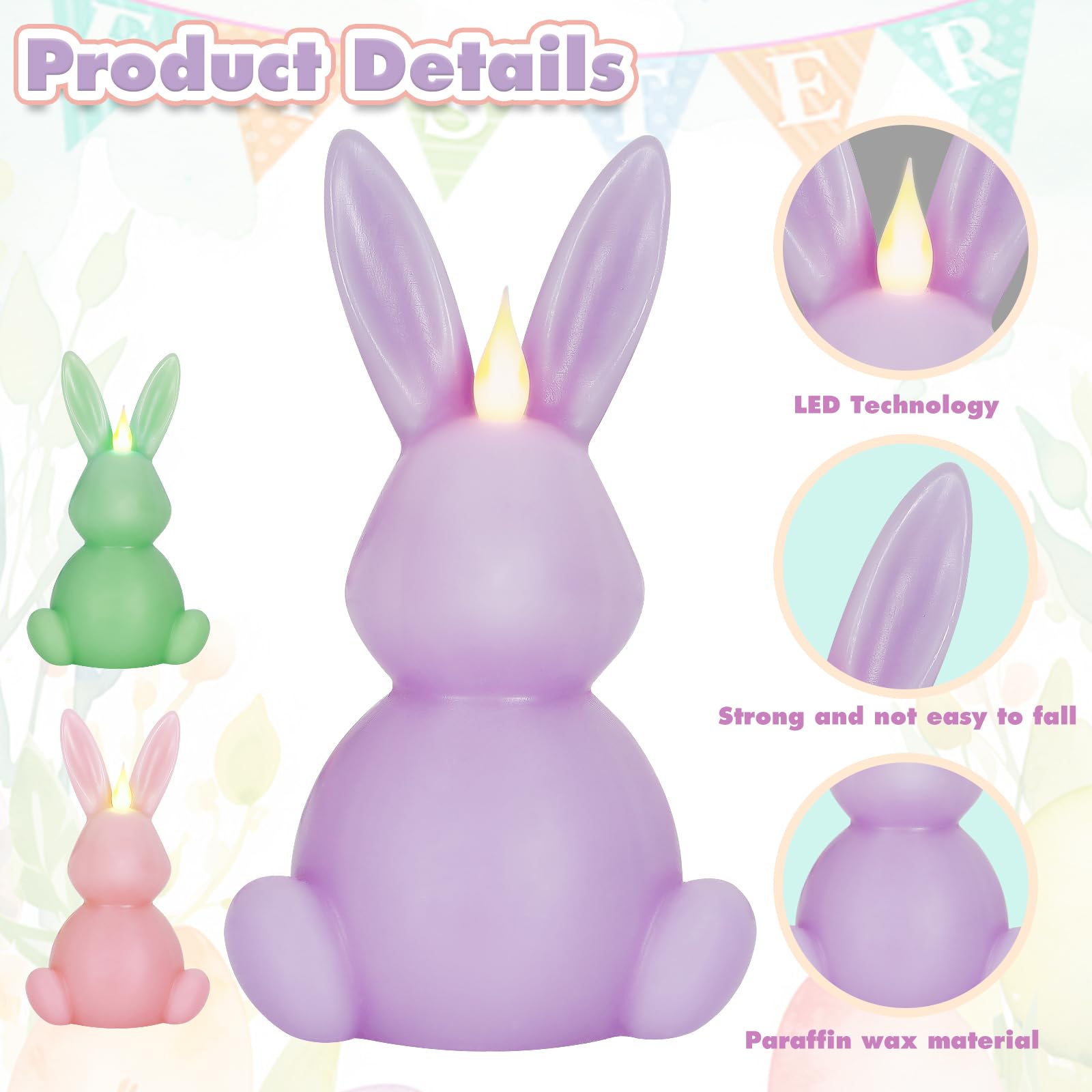 Easter Candle Decoration