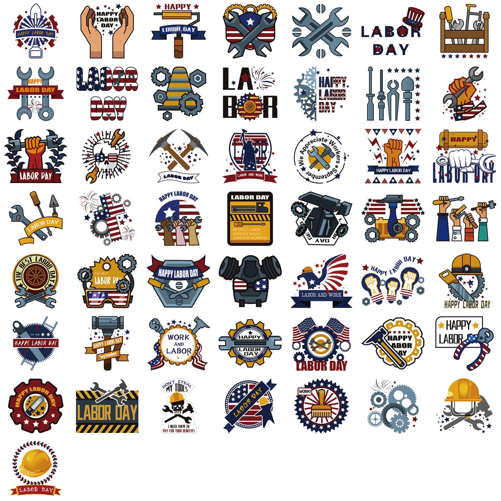 Labor Day Stickers
