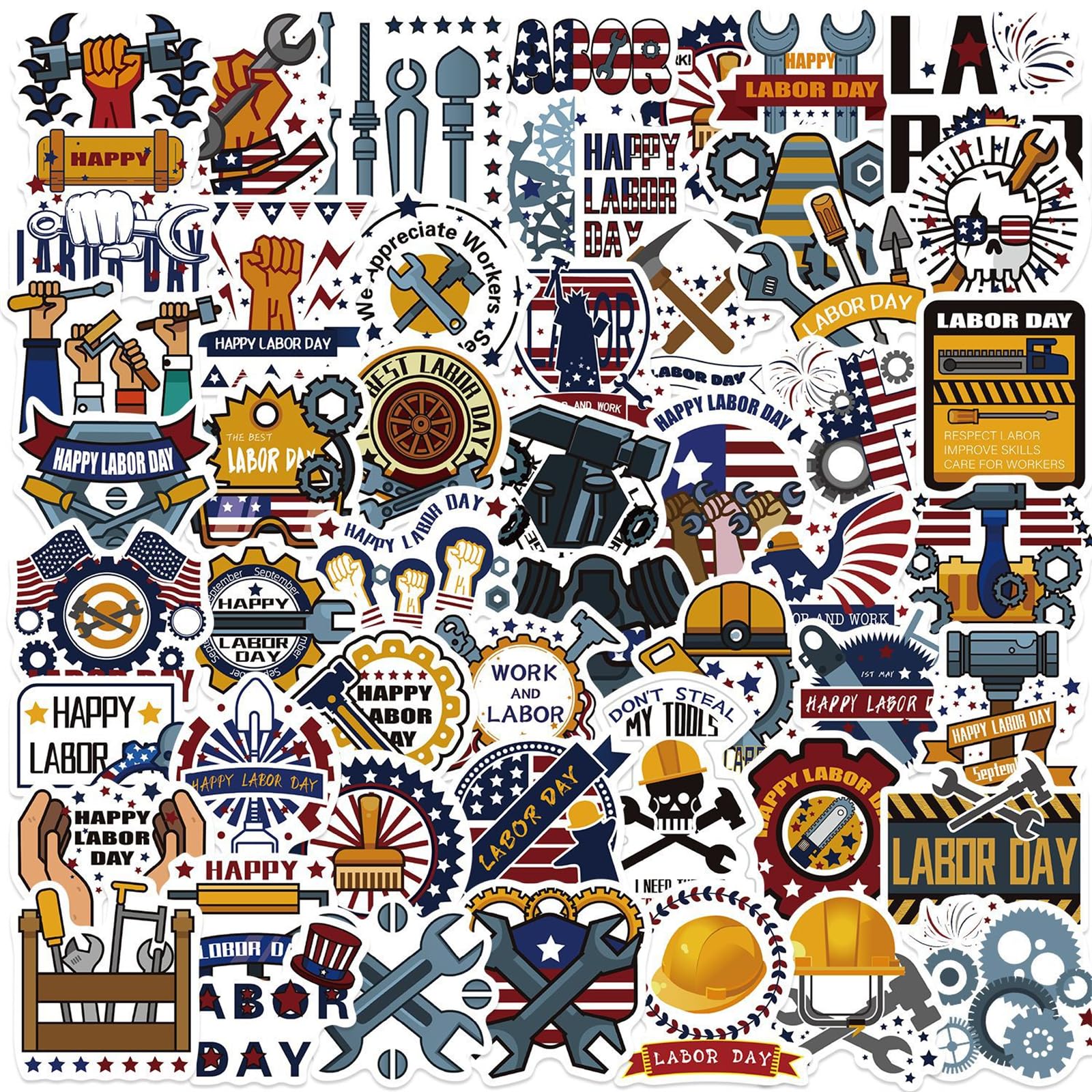 Labor Day Stickers