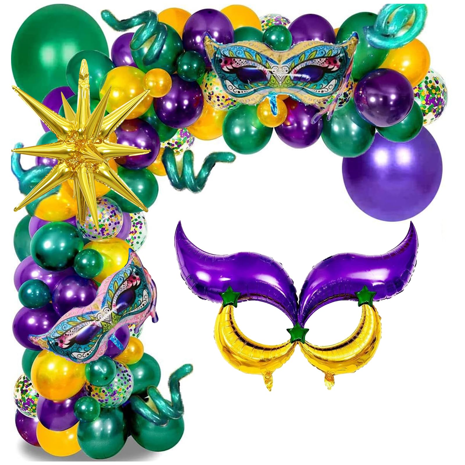 Mardi Gras Balloon Arch
