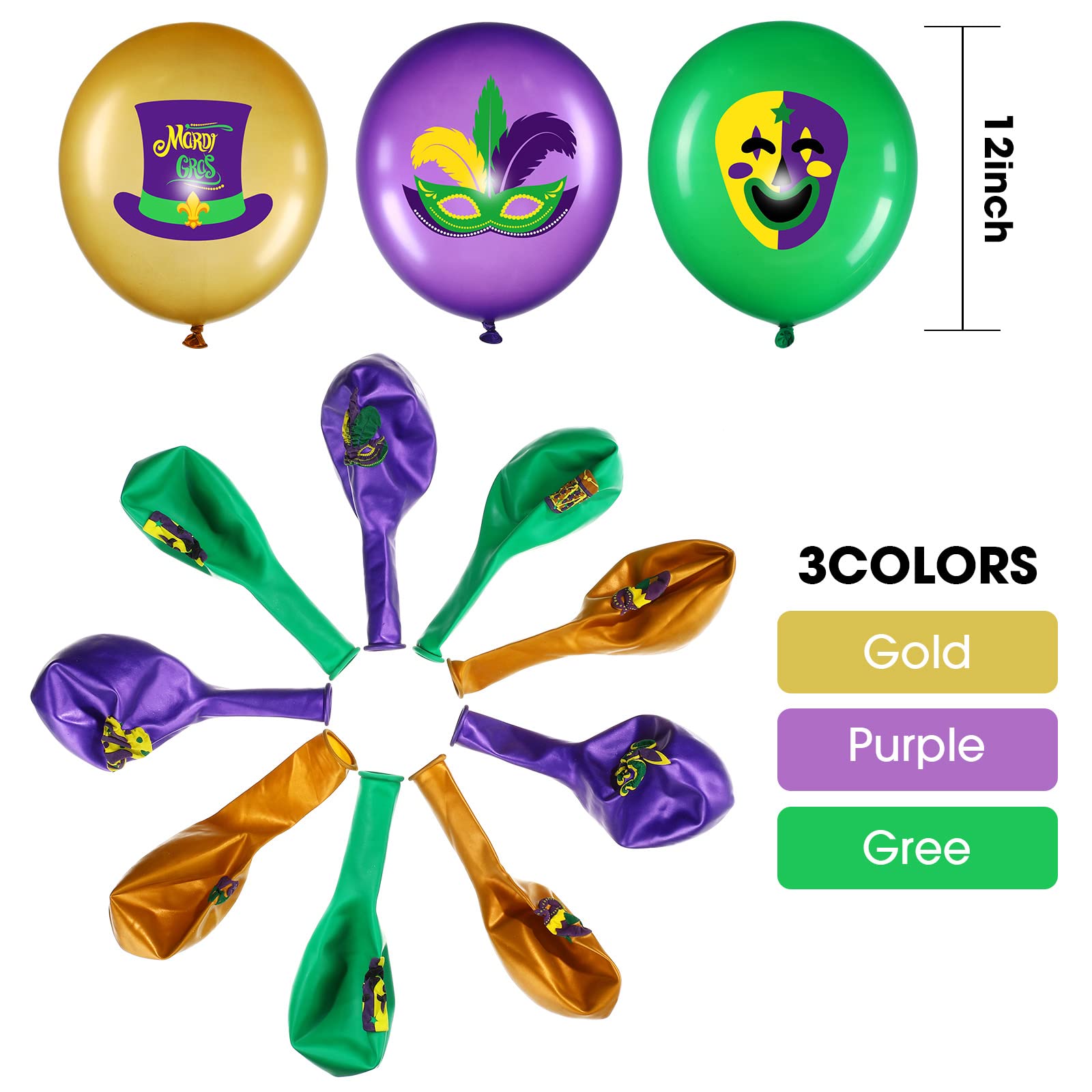 Mardi Gras Balloons