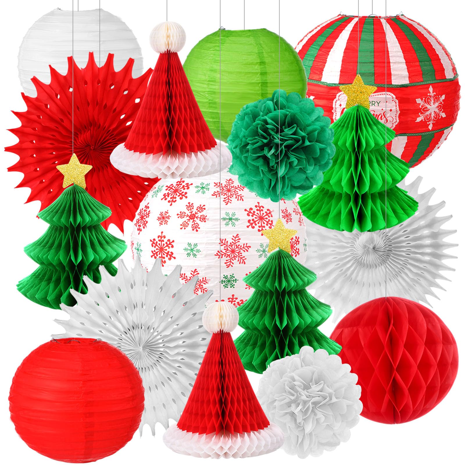 Paper Xmas Lanterns