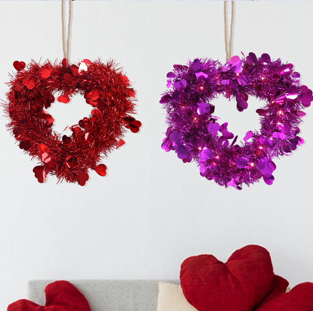 Red Tinsel Garland