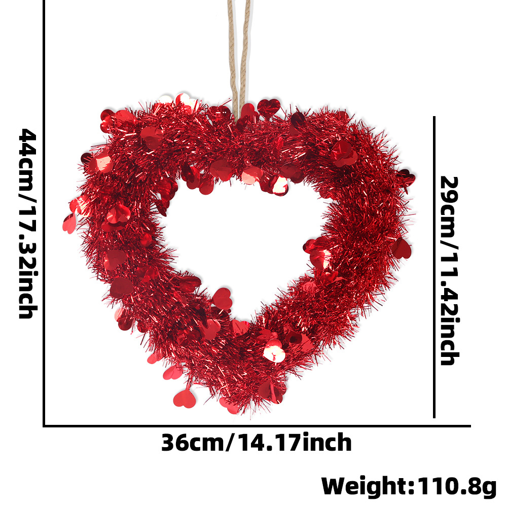 Red Tinsel Garland