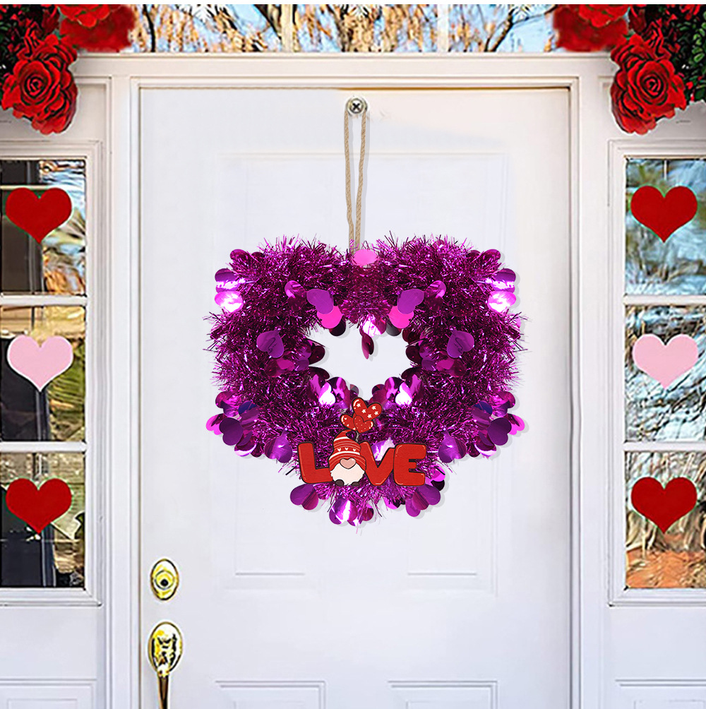 Red Tinsel Garland