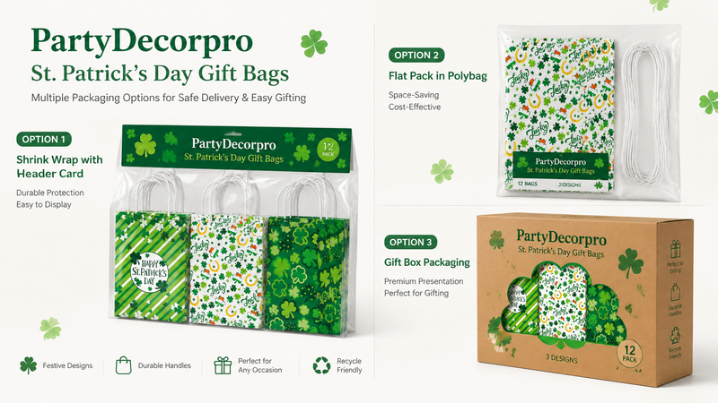 St. Patrick Gift Bag Packaging Options Retail and Shipping Solutions
