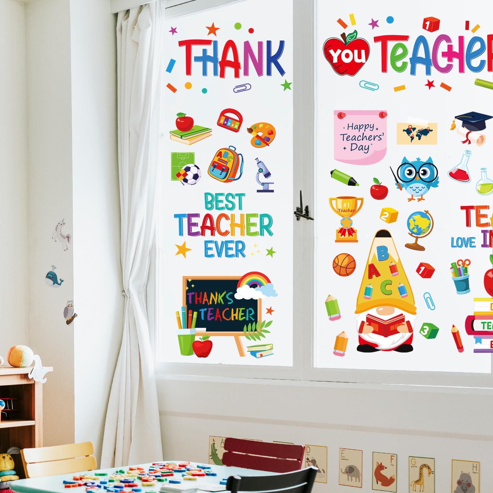 Stained Glass Static Cling Window Film