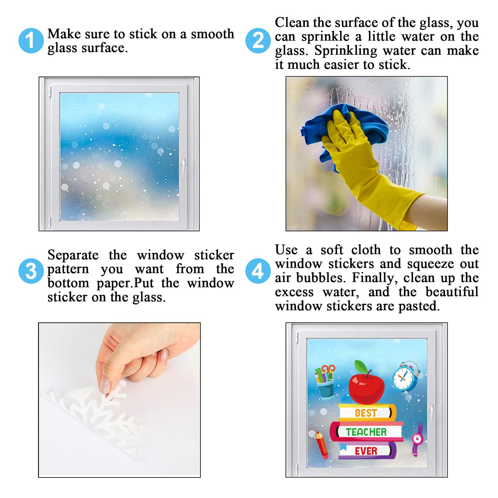 Stained Glass Static Cling Window Film
