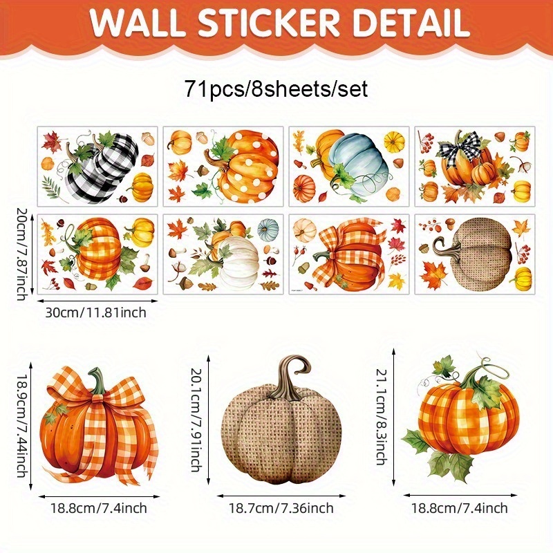 Thanksgiving Window Clings
