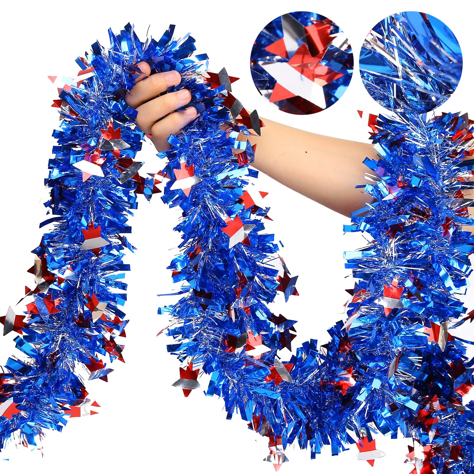 Tinsel Garland Blue