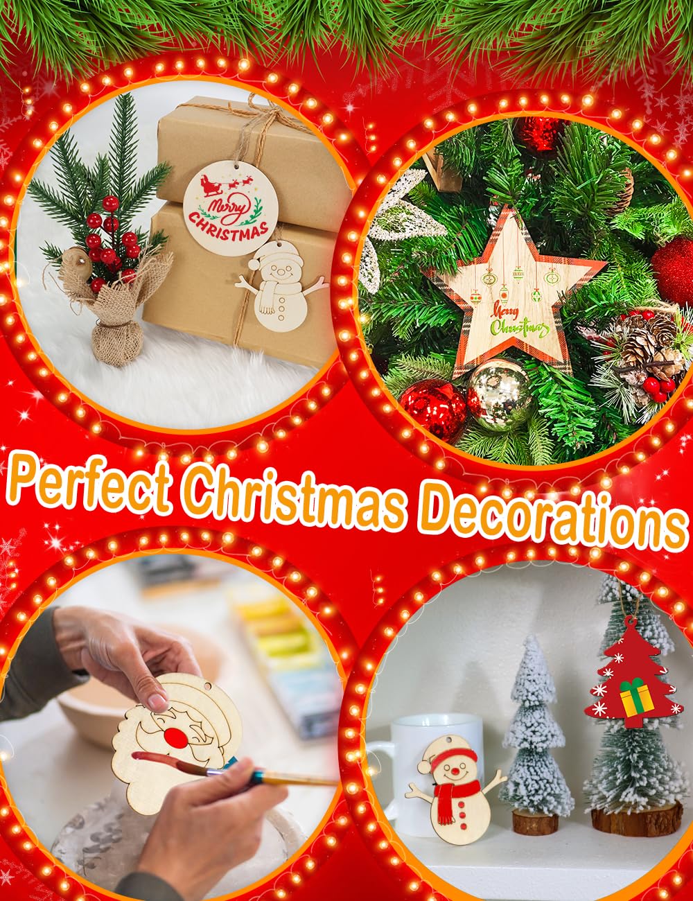 Wooden Christmas Ornaments