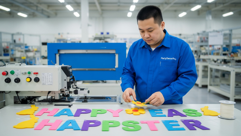 alphabet banner Manufacturing Process 