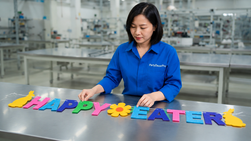 alphabet banner Manufacturing Process 