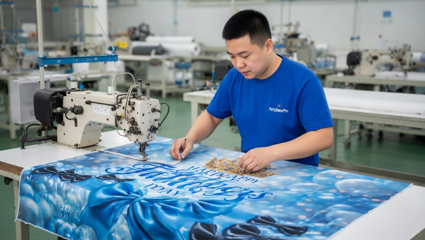 back drops Manufacturing Process 