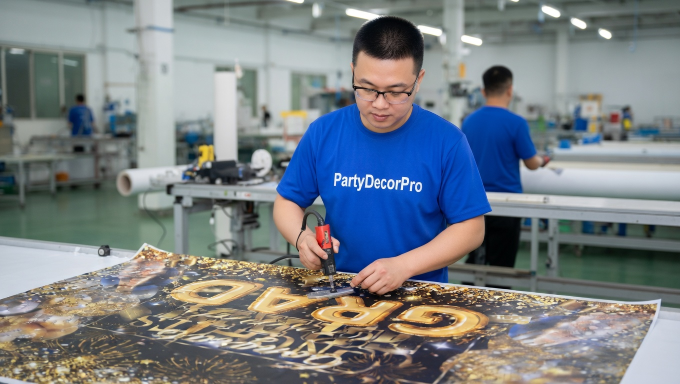 backdrop decoration Manufacturing Process 