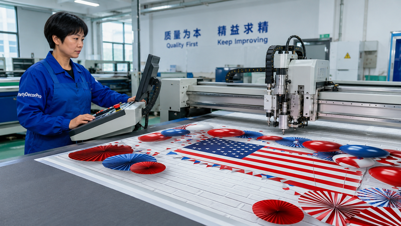 backdrop for party Manufacturing Process 
