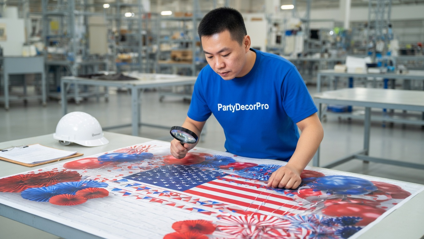 backdrop for party Manufacturing Process 
