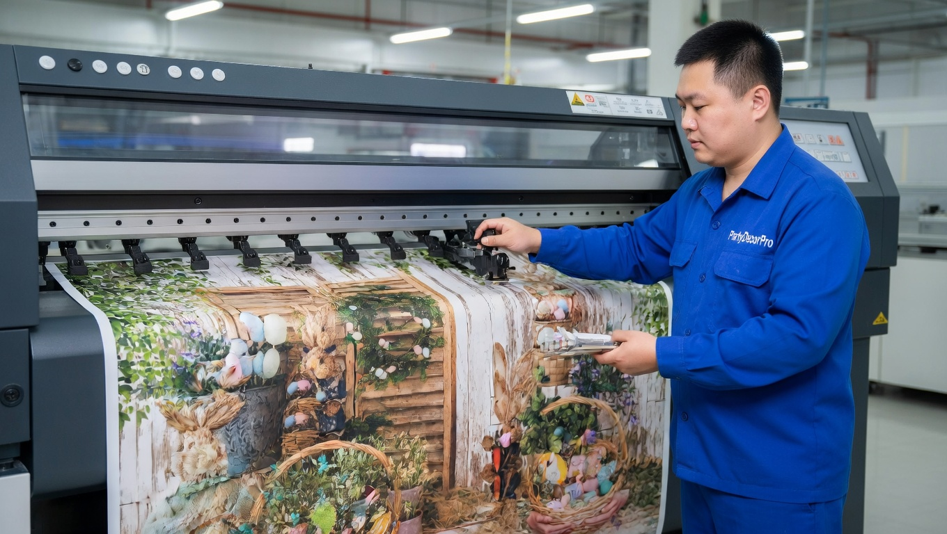 backdrop on wall Manufacturing Process 