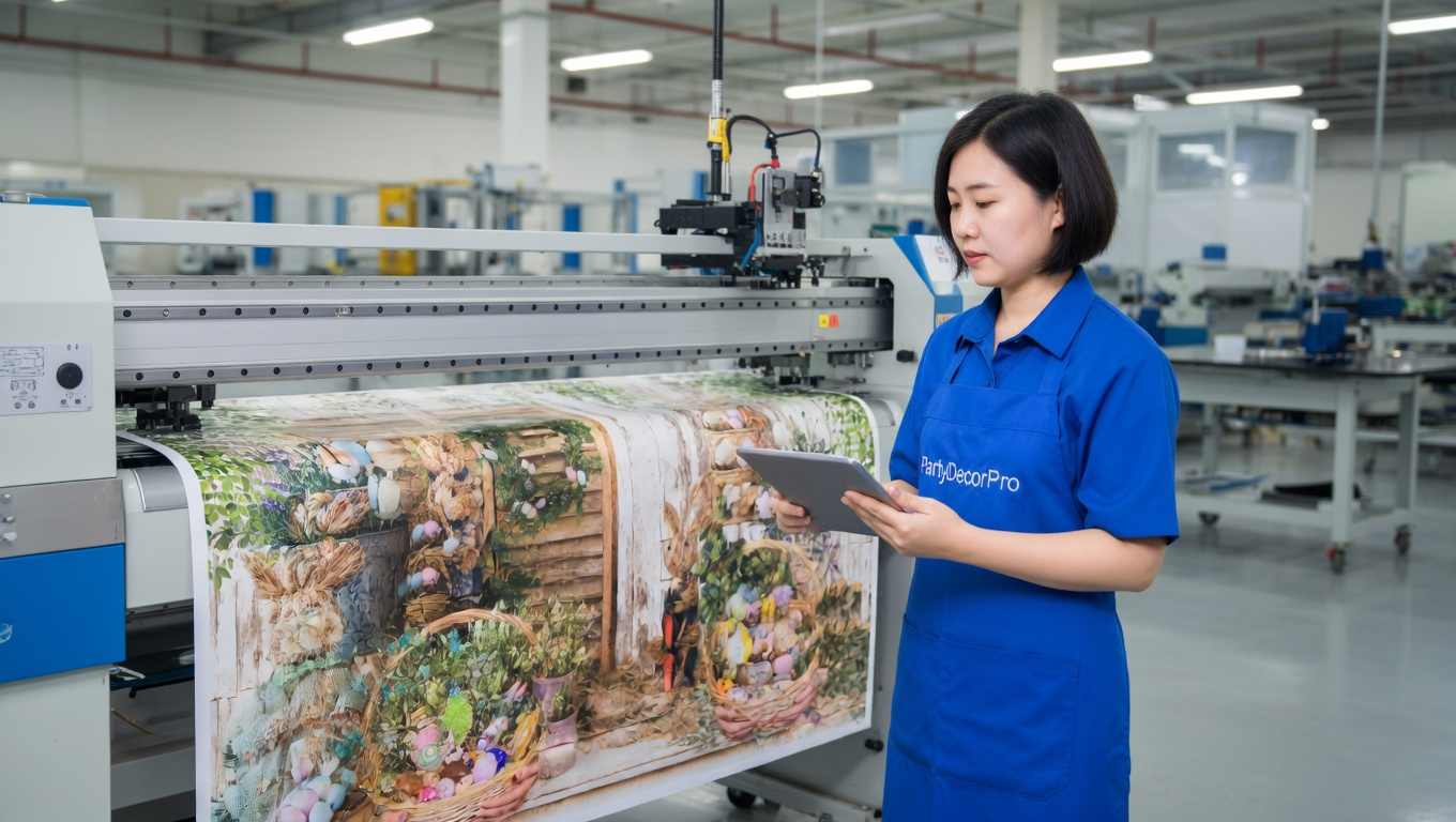 backdrop on wall Manufacturing Process 