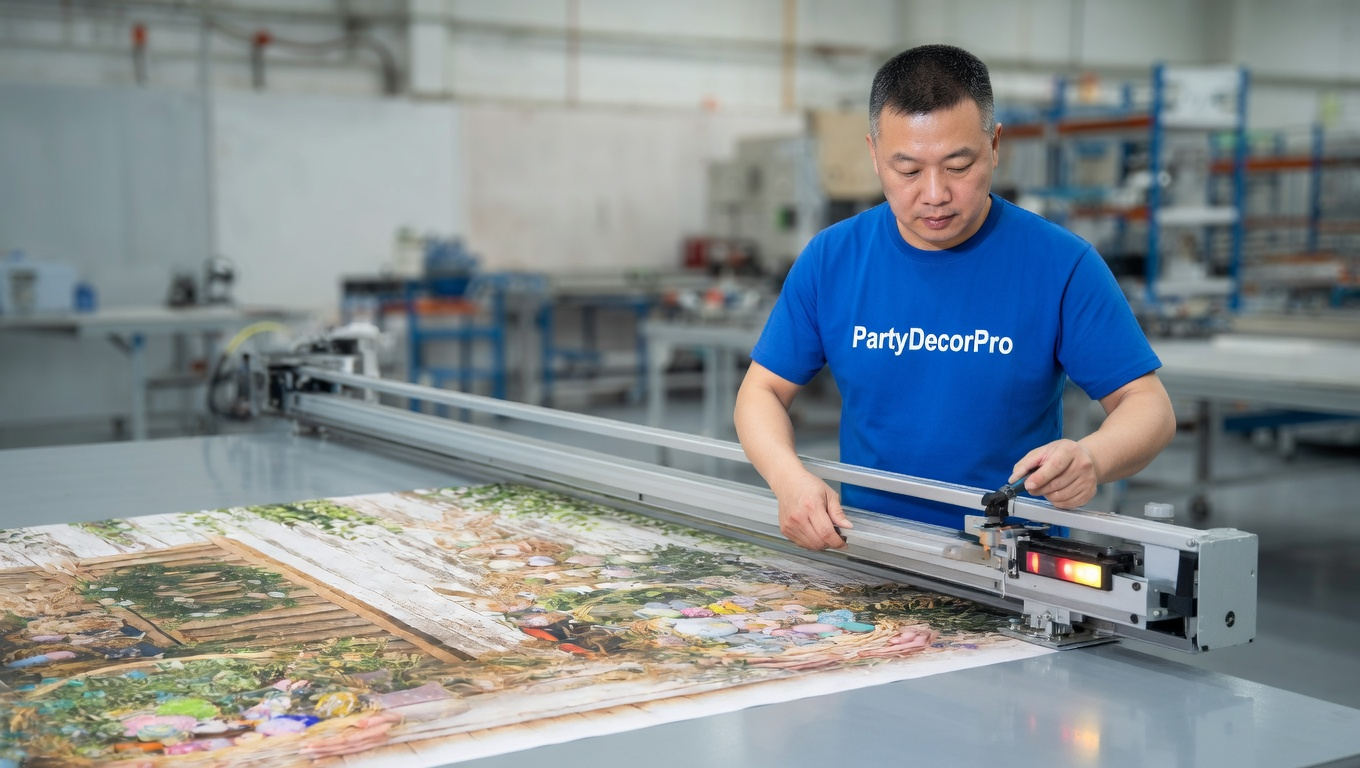 backdrop on wall Manufacturing Process 