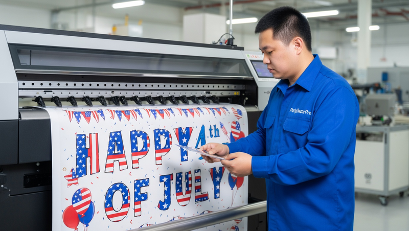 banner 4th of july Manufacturing Process 