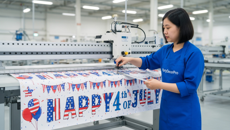 banner 4th of july Manufacturing Process 