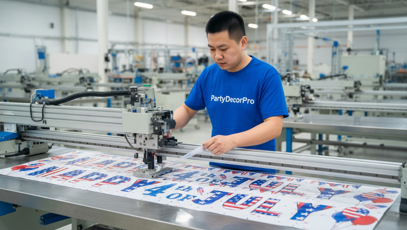 banner 4th of july Manufacturing Process 