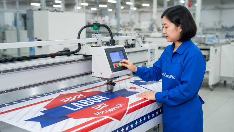 banner on fence Manufacturing Process 