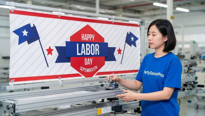 banner on fence Manufacturing Process 