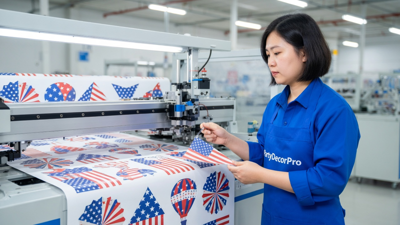 banner patriotic Manufacturing Process 