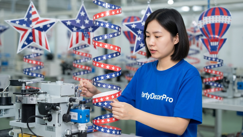 banner patriotic Manufacturing Process 