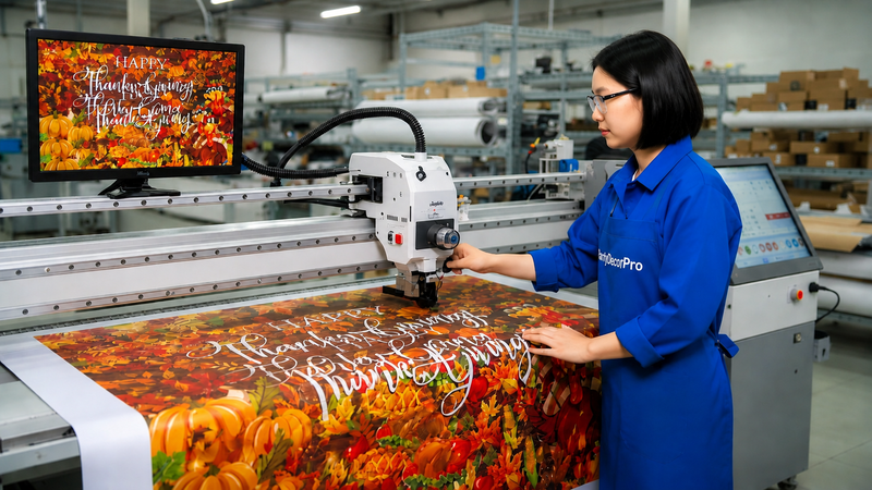 banner thanksgiving Manufacturing Process 