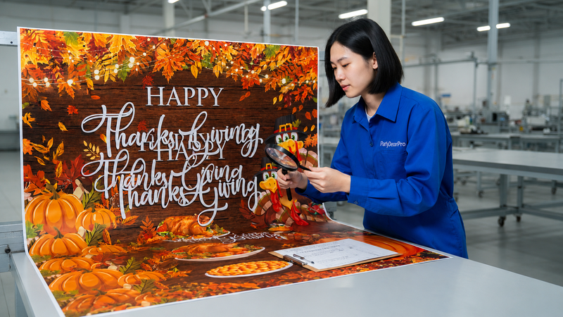 banner thanksgiving Manufacturing Process 