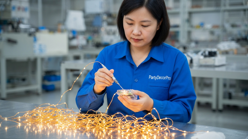 battery operated string lights Manufacturing Process 