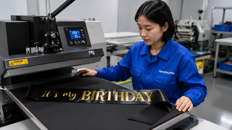 birthday girl sash