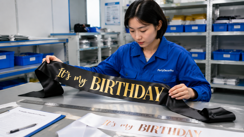 birthday girl sash